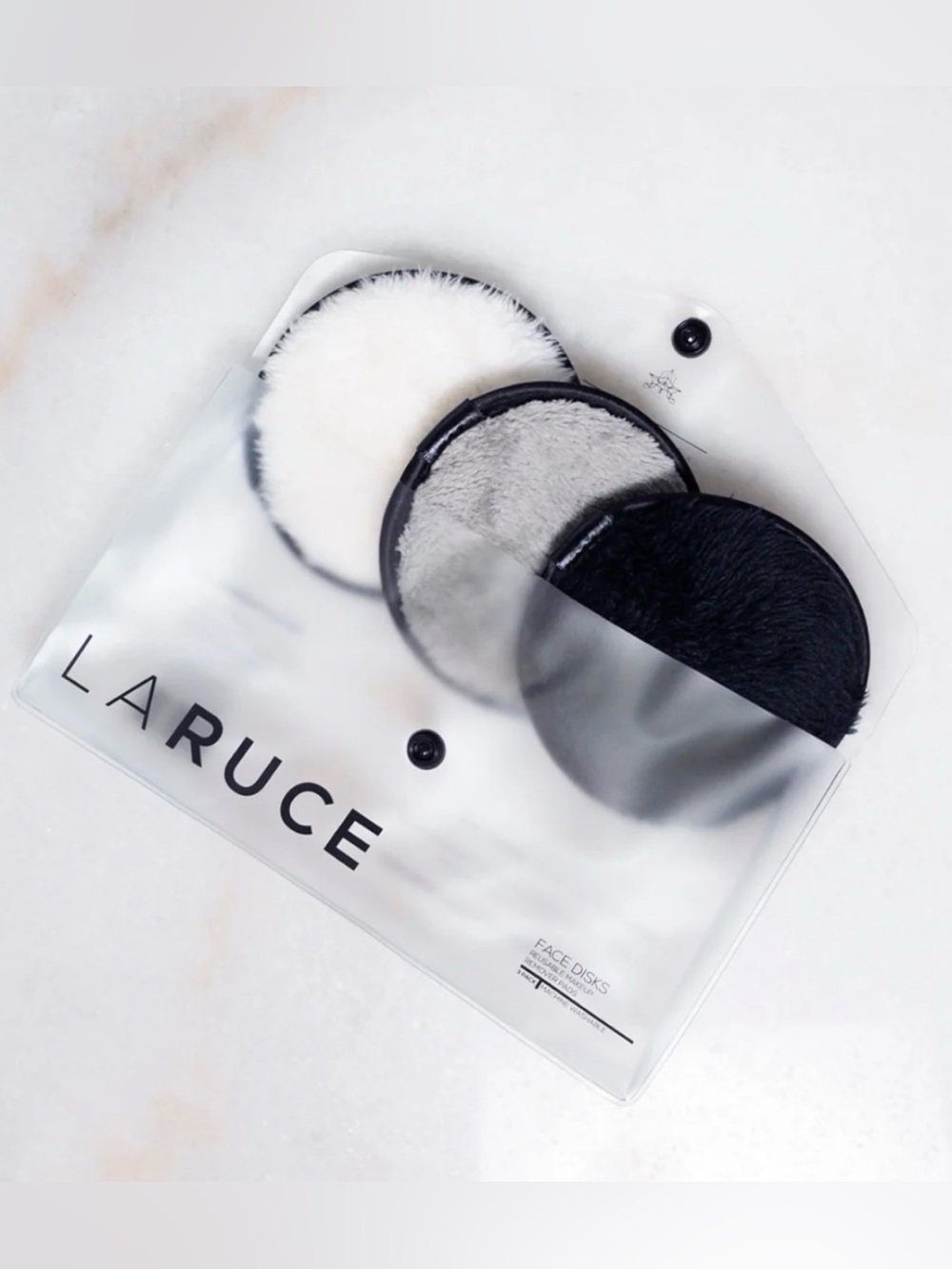 LARUCE FACE DISKS REUSABLE MAKEUP REMOVER PADS